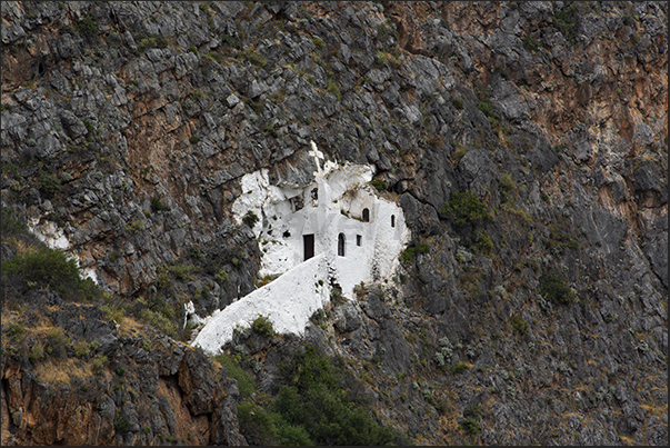 The monastery of Agios Ioannis above the village of Kapsali