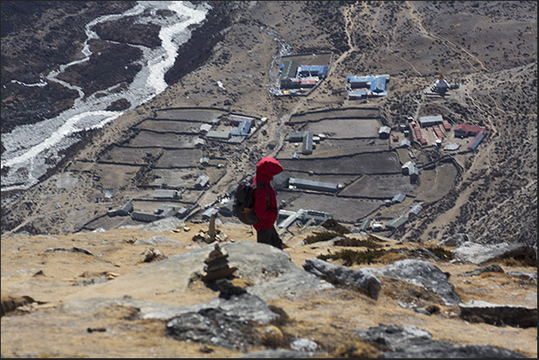 Return after acclimatization day at the village of Dingboche
