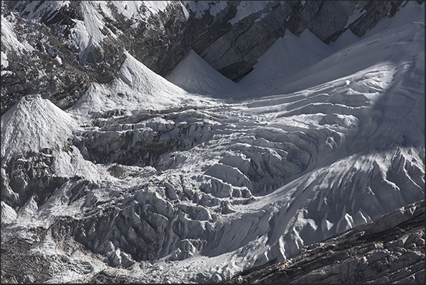 Glacier on Mount Nuptse (7864 m)