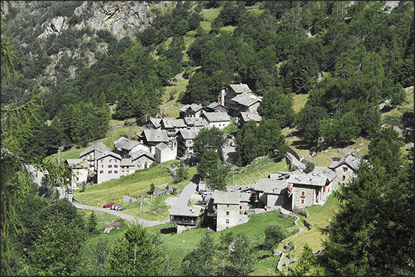 Alpine Villages of Niel (behind) and Gruba