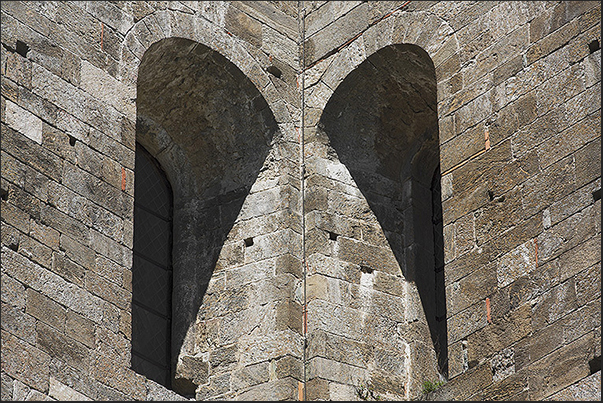 The perfect joints of the stones are one of the architectural features of the abbey