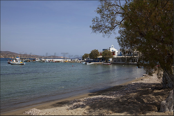 Pollonia Port on the north-eastern tip, port of embarkation for the neighboring island of Kimolos
