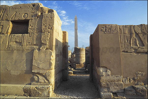 The vast archaeological site of Karnak temple