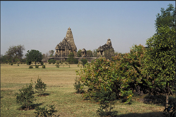 The temples complex of Khajuraho near the city of Chhatarpur