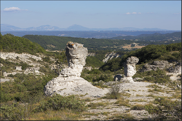 Les Mourres is an area that overlooks Durance river valley not far from the town of Forcalquier famous for lavender