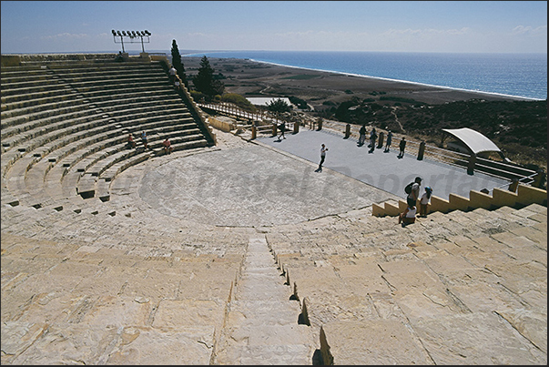 Archaeological site of Kourion in Episkopi Bay. Amphitheater (2nd century b.C.)