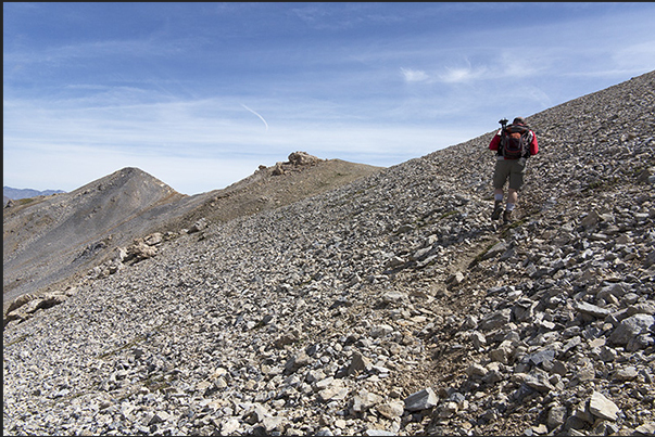Ascent to the Seguret mountain