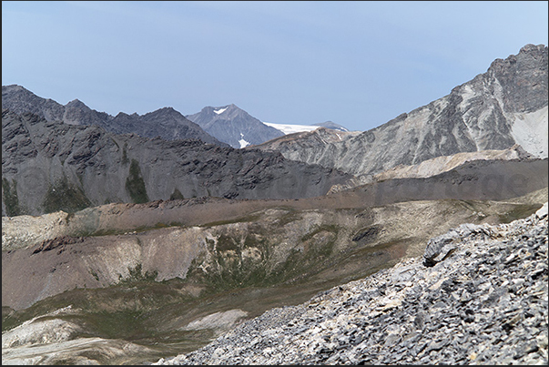 Distant glaciers beyond the now extinct Sommeiller glacier