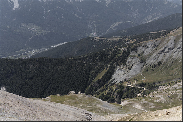 Panorama towards the Bardonecchia valley above Savoulx and Beaulard villages