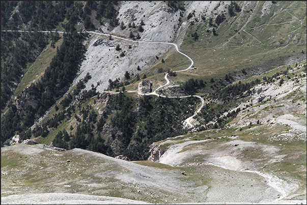 The military road that links Exilles to the Jafferau fort