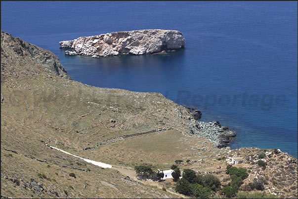 North coast Islet under the cliff of Chalara