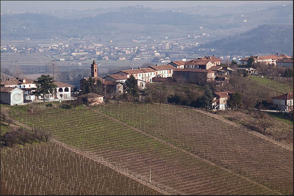 Govone village is on the Roero hills between cities of Alba and Asti
