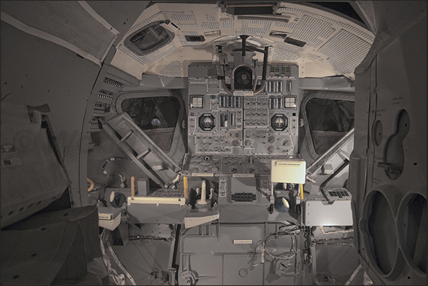 Cape Kennedy Space Center. The interior of the Apollo spacecraft