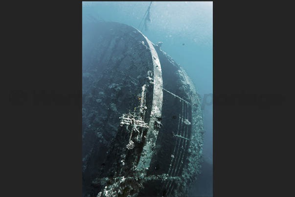 The stern of the wreck