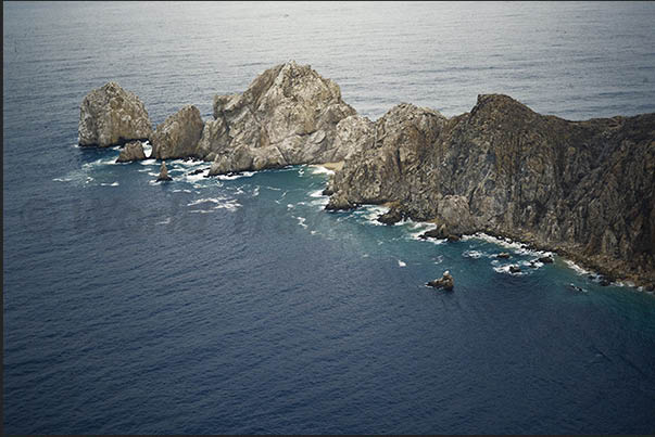 Cliffs of Cabo San Lucas, the extreme tip of Baja California peninsula