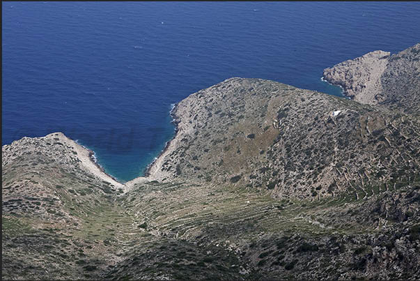 The north cliff near Aghia Triada points north east