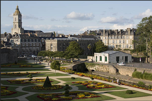 The historic Vannes, the most important city in the gulf