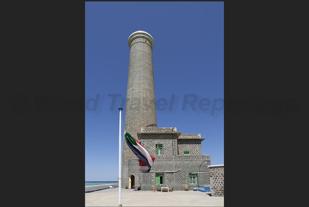 Sanganeb lighthouse, one of the most important in the Red Sea which marks the entrance channel to Port Sudan