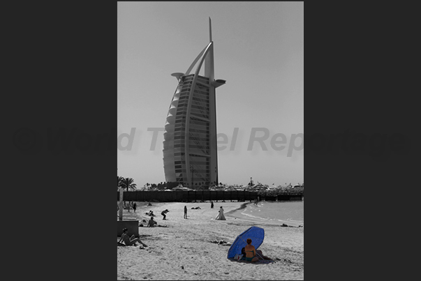The Burj Al Arab Palace known by the nickname The Sail