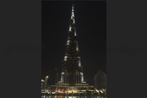 The Burj Khalifa Tower, the tallest skyscraper in the world