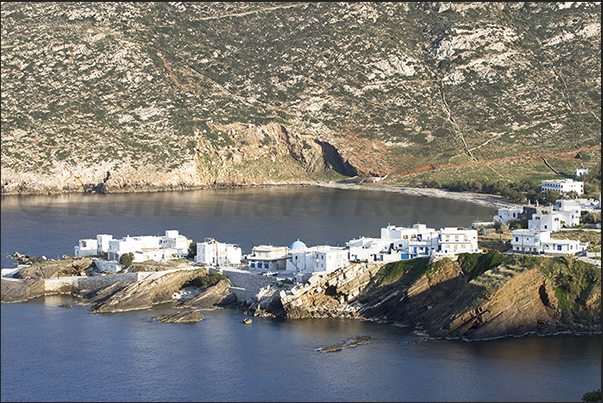 Lower part of the village of Apollonia on the northern tip of the island