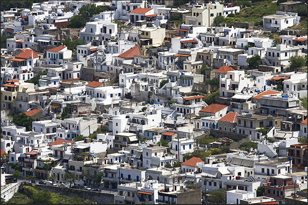 Filoti town located in the center of the island