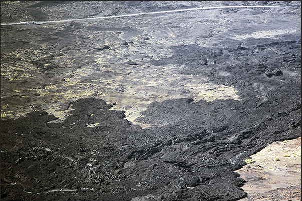 Lava in the great depression of Llano de Ucanca