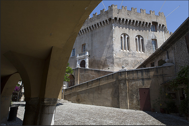 Within the walls that surround Grimaldi castle