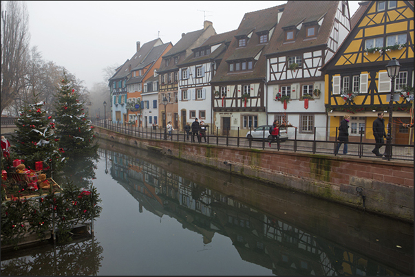 The canals in the old town of Colmar