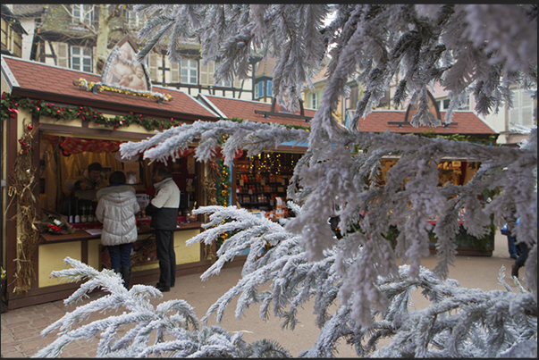 Colmar. Christmas Market at Place des Dominicains