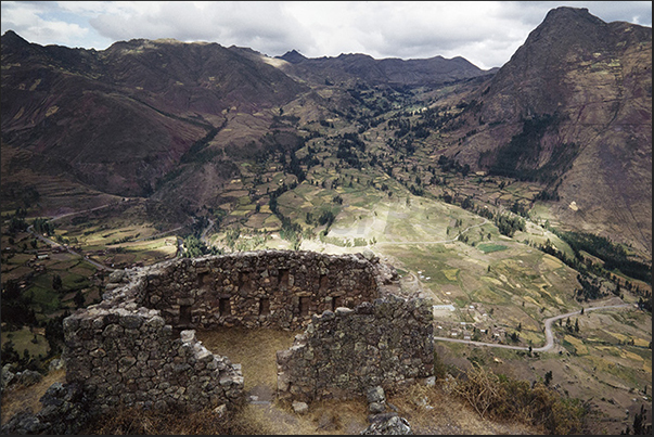 Inca ruins above the village of Pisac