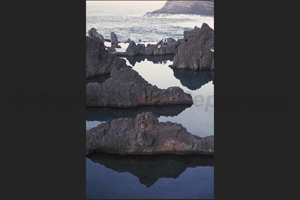 Natural pools along the cliffs of Porto Moniz north-western tip
