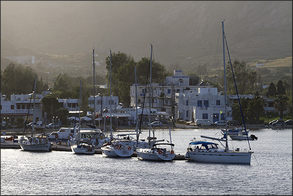 Livadi, tourist port and ferry dock