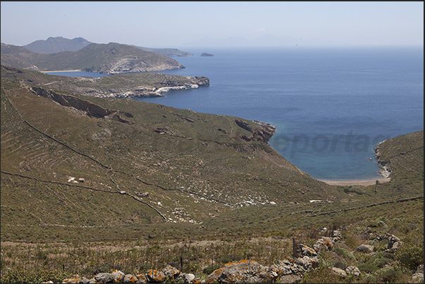 The coast of the westernmost cape of the island