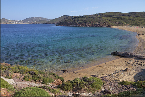 North coast. Aghios Sostis bay within the large bay of Panormos