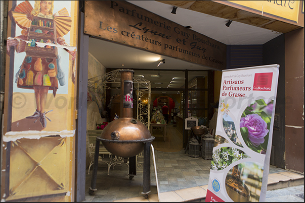 Perfumeries are the typical shops present in the historic center