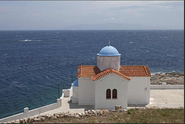 East coast. Kanala church and Serifos island on the horizon