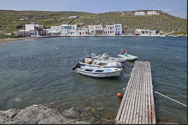 East coast. The fishing village of Agia Eirini