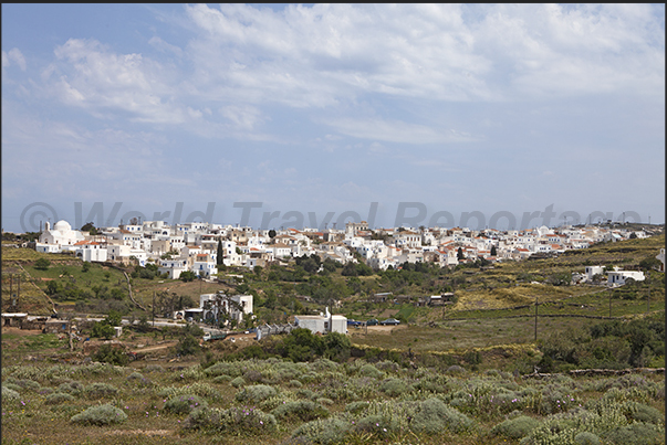 Village of Kythnos, capital of the island