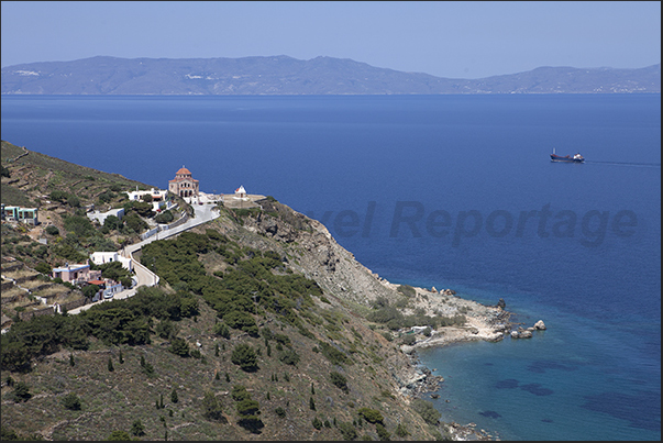 The church of Agios Dimitrios near the town of Ermoupoli