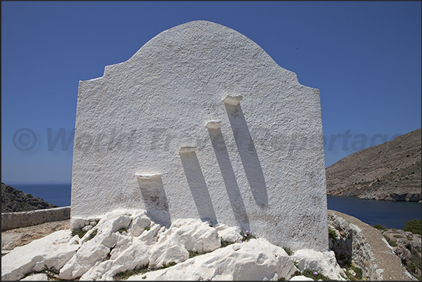 West coast. The small church of Pakous near the village of Galissas