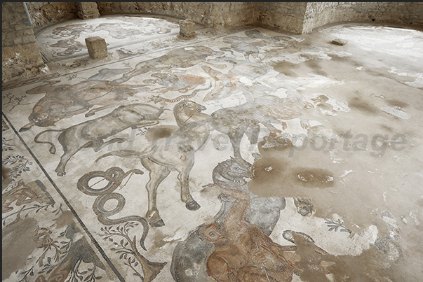 The triclinium room where dinners with dances and music were organized The triclinium room where dinners with dances and music were organized