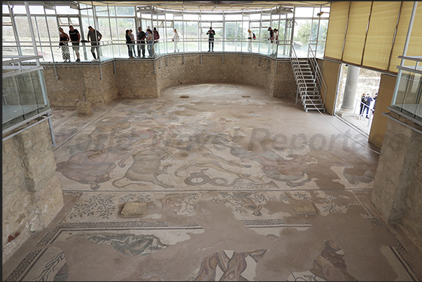 The triclinium room where dinners with dances and music were organized The triclinium room where dinners with dances and music were organized