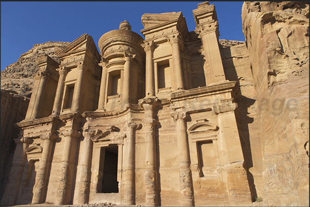 The imposing facade of the temple of Al-Deir known as The Monastery