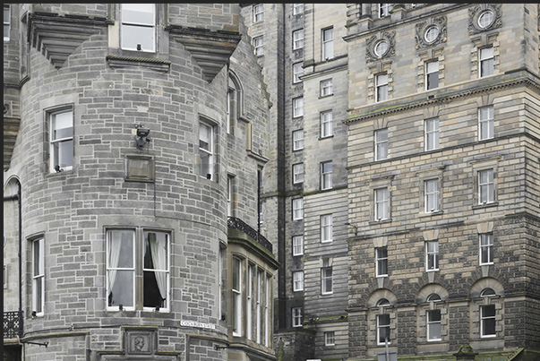 Austere stone facades overlook the streets of the historic center