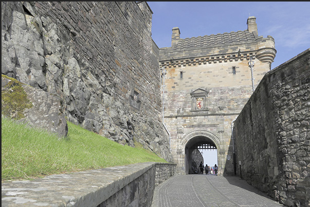 Second gateway to the citadel within the walls of Edinburgh Castle