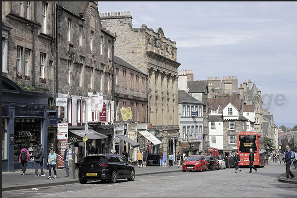 Old Town Houses in Canongate Road