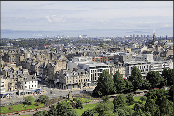 Panorama of the city seen from the castle walls
