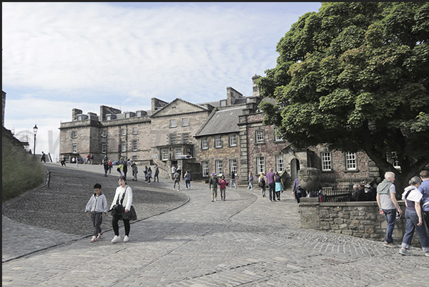 Officers quarters in the castle square now used as a museum