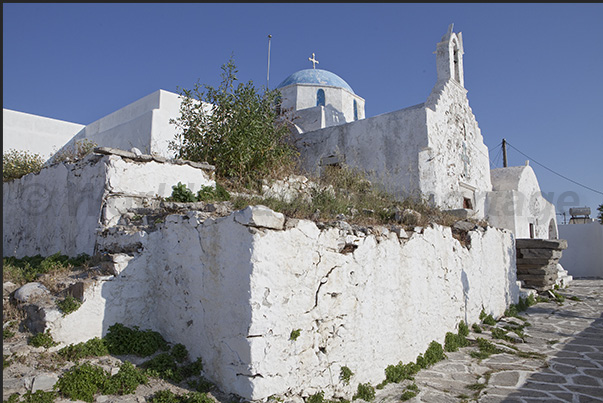 Small church on the hill near the ancient Kastro (castle)